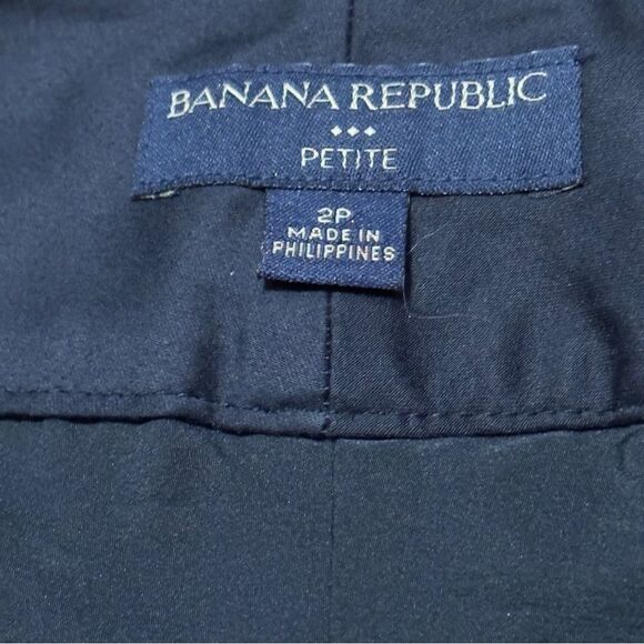 Banana Republic Factory Petite Black Front Zip Mini Skirt Size 2P - Picture 10 of 12